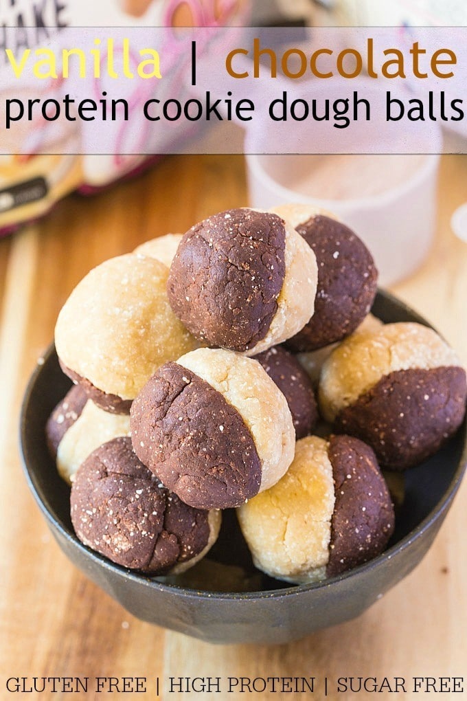 Vanilla Chocolate Protein Cookie Dough Balls