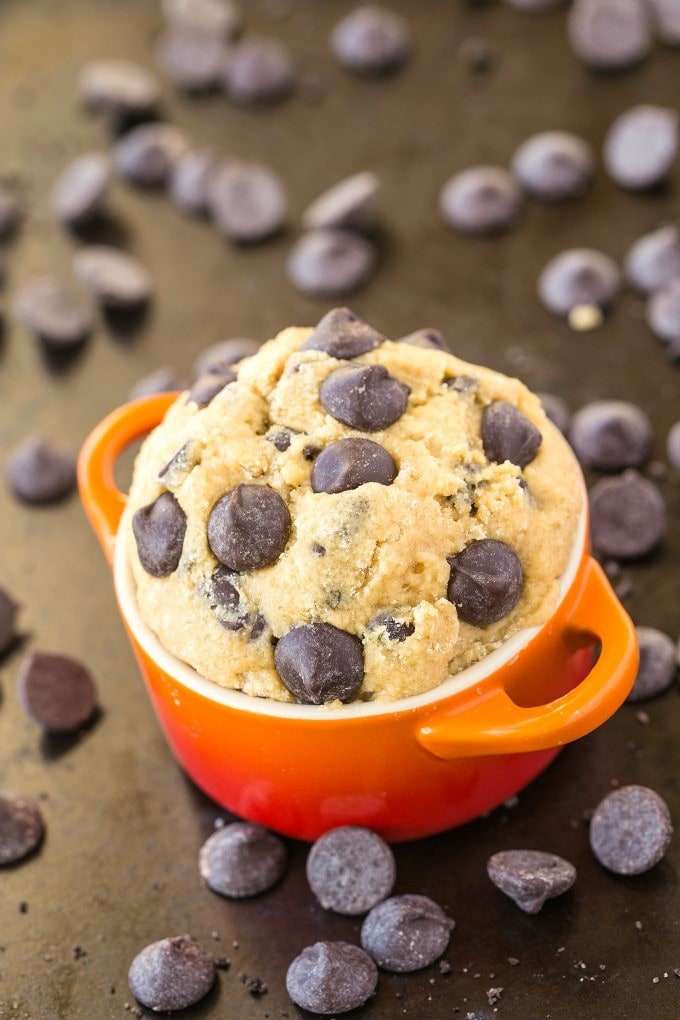 Healthy Classic Cookie Dough For One Paleo Vegan Gluten Free