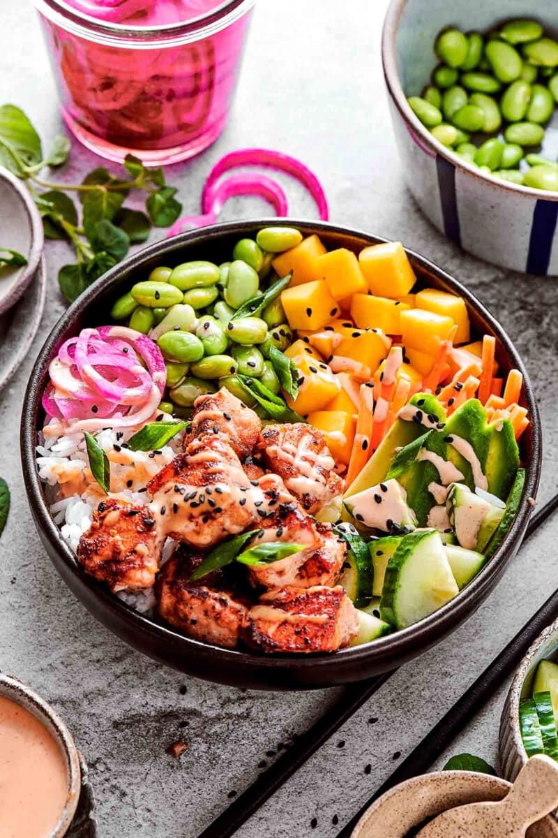 Minute Salmon Bowl Recipe The Big Man S World