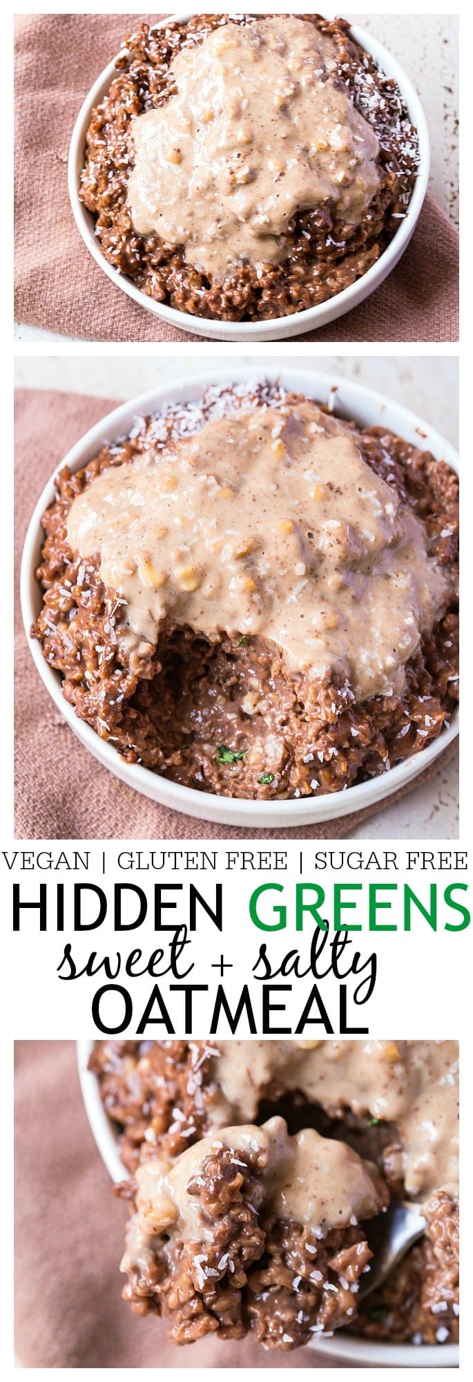 hidden greens chocolate oatmeal