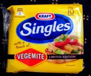 Kraft Singles with Vegemite