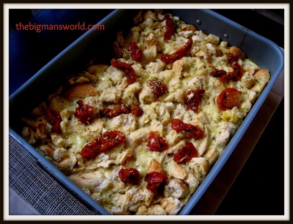 easy savoury bread pudding