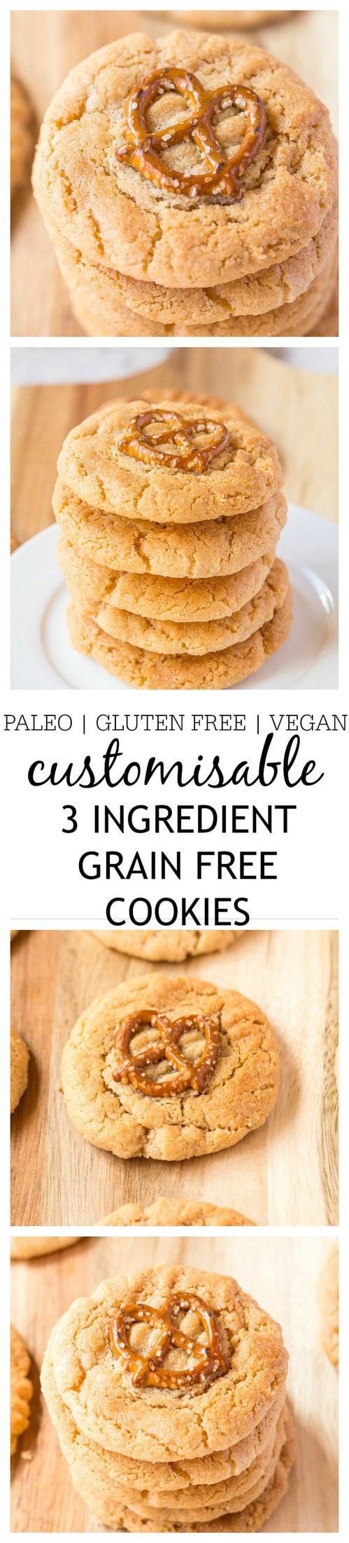 customisable 3 ingredient paleo cookies