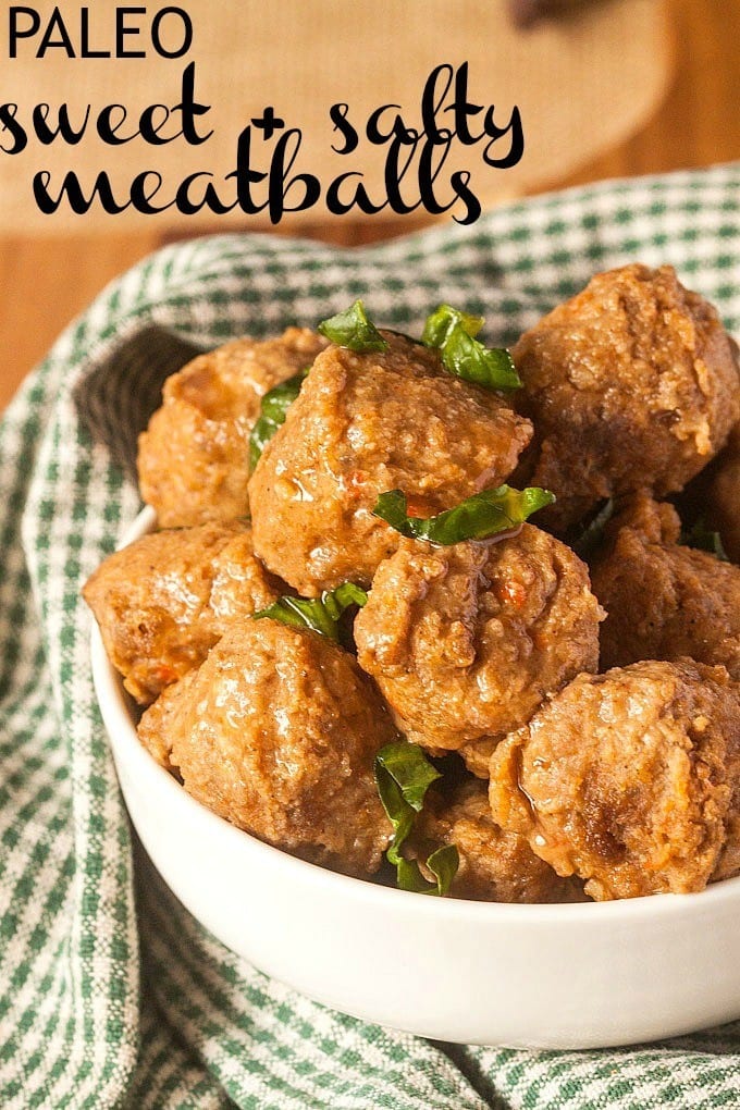 Paleo Sweet and Spicy Meatballs- These paleo friendly meatballs are a flavour SENSATION! Sweet, salty, spicy and sour- Guaranteed winner for the whole family- Gluten free, low carb and high protein! @thebigmansworld -thebigmansworld.com