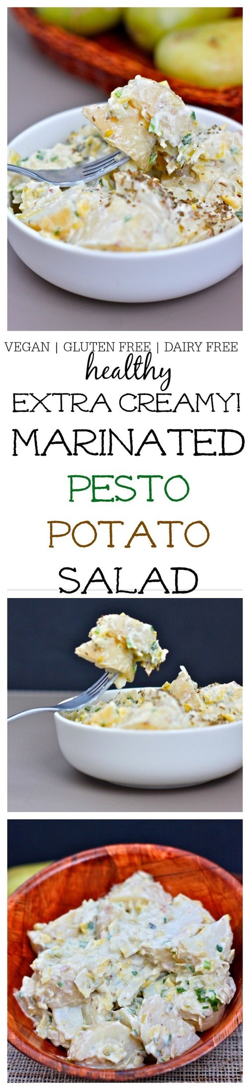 marinated pesto potato salad