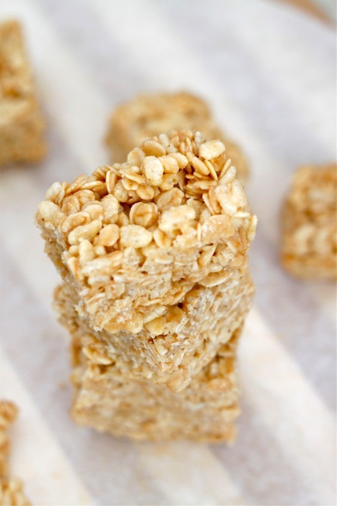 Healthy No Bake Rice Crispy Treats