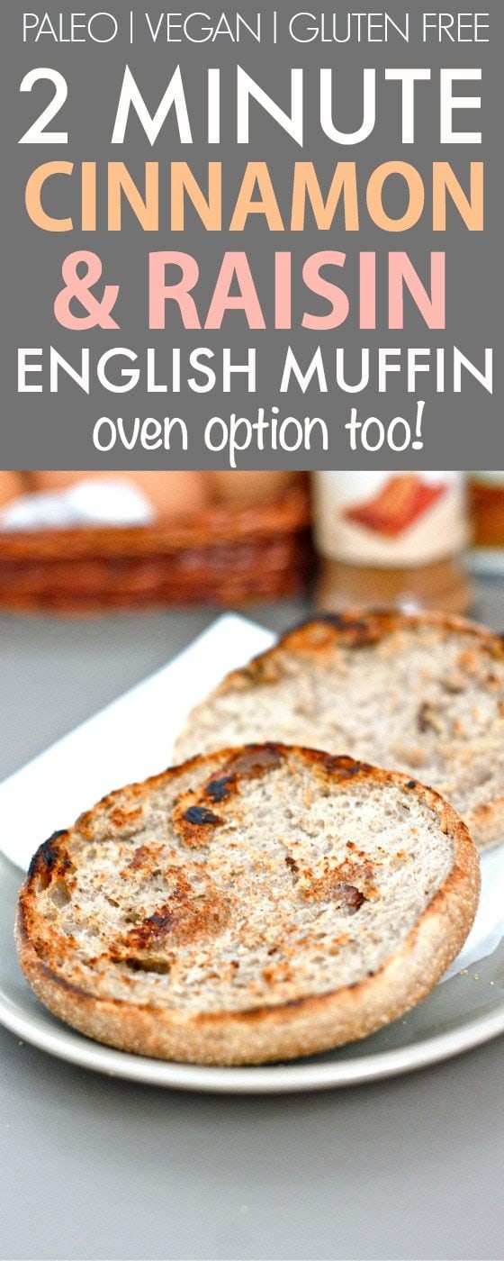 Microwave Cinnamon Raisin English Muffin