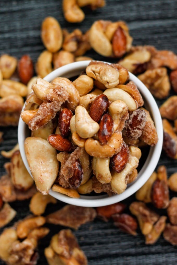 Sugar Free Caramelised Nuts (Gluten Free, Paleo, Vegan, Sugar Free)