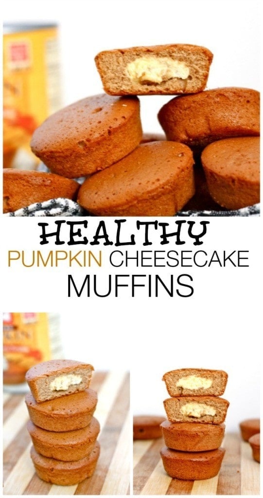 Healthy Pumpkin Cheesecake Muffins- Easy, delicious and LOADED with delicious spices- NO nasties and 100% delicious! {vegan, gluten free, sugar free recipe}- thebigmansworld.com