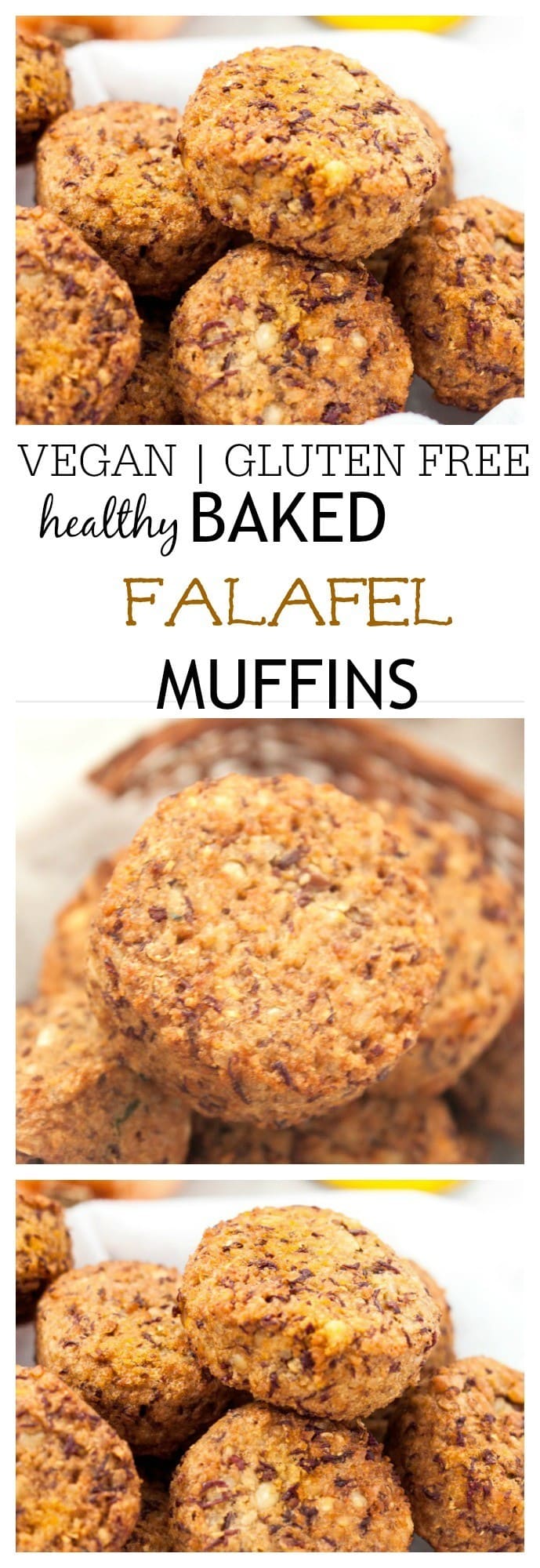 Healthy Baked Falafel Muffins- These crispy, high protein baked falafel muffins are completely vegan and gluten free! Naturally low in fat, these healthy savoury bites are low in fat and the perfect snack or meal addition! @thebigmansworld - thebigmansworld.com