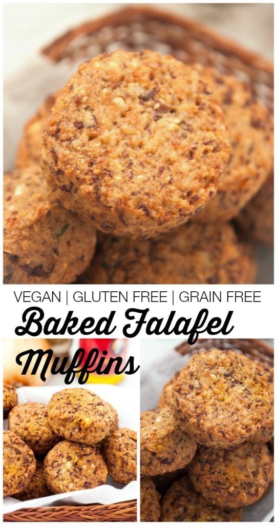 baked falafel muffins (vegan)