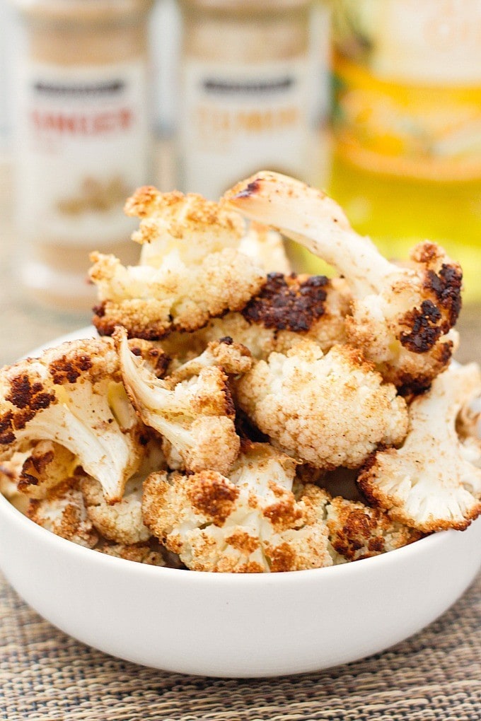 The BEST Curried Roasted Cauliflower- thebigmansworld.com