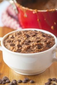 Healthy Vegan Brownie Batter #Oatmeal- These oats have the texture and taste of brownie batter and require prep the night before for breakfast ready for you the next day- #vegan #glutenfree #sugarfree and #highprotein! @thebigmansworld.com