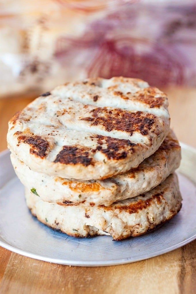 The Best Chicken Patties- Hands down, the ultimate chicken patties- Juicy, thick and so flavourful without the need for any grains, flours or additives- #paleo #glutenfree #grainfree and better than take out! -thebigmansworld.com @thebigmansworld.com