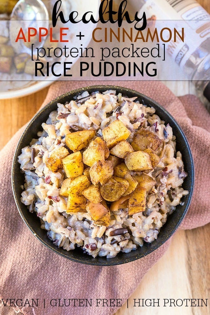 A healthy, delicious breakfast option or even dessert- This Healthy Apple Cinnamon Rice Pudding can be made the night before with some tiny prep! Gluten free, dairy free, granulated sugar free, vegan and high in protein- It's like dessert for breakfast minus the post sugar crash!  @thebigmansworld -thebigmansworld.com