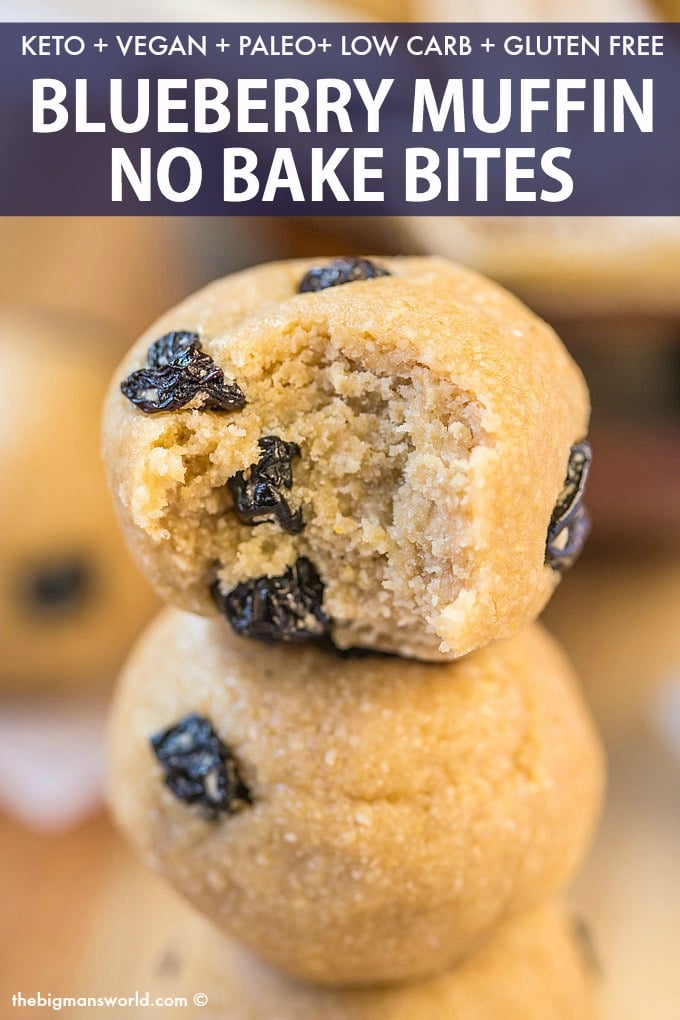 No Bake Blueberry Energy Bites Recipe