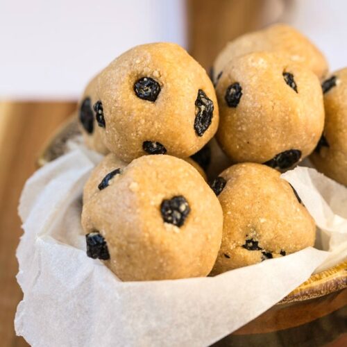 Keto and Low Carb Blueberry Muffin Energy Bites