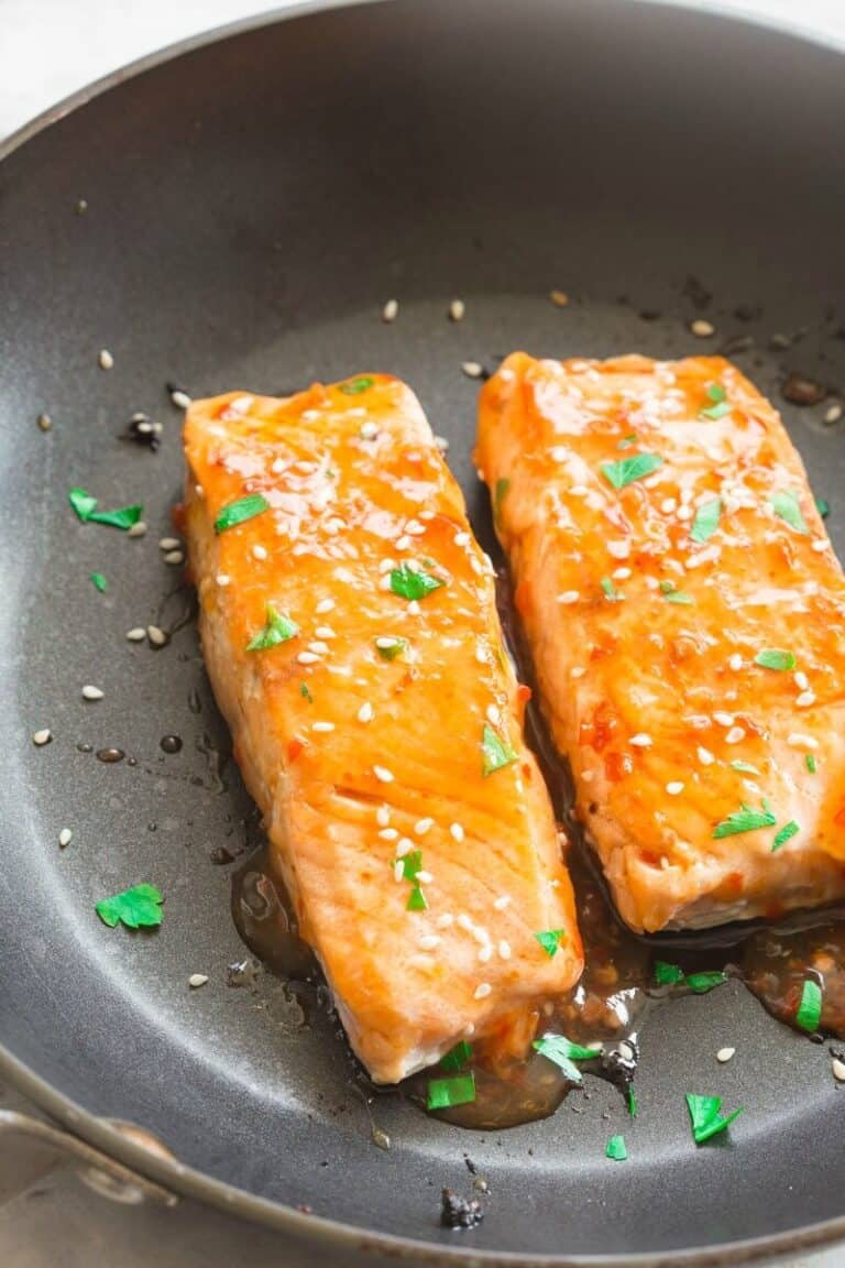 Sweet Chili Salmon (10 Minute Recipe!)- The Big Man's World