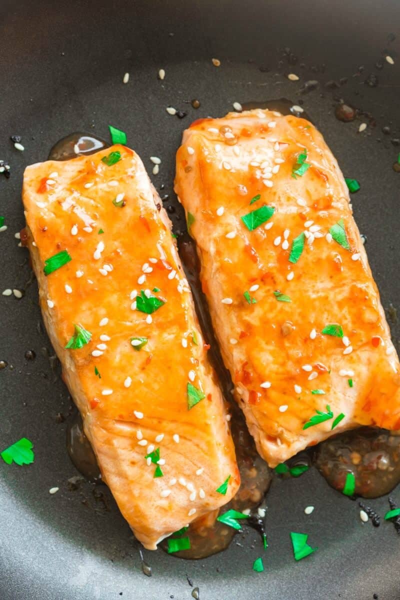 Sweet Chili Salmon (10 Minute Recipe!)- The Big Man's World