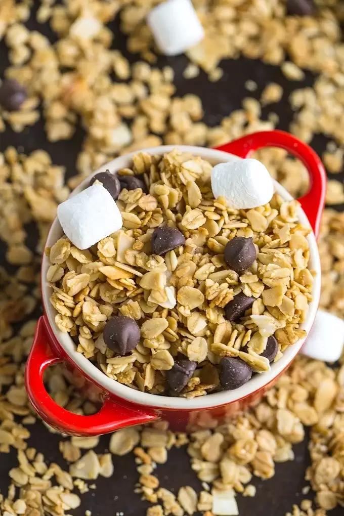 Campfire S'mores Granola | Easy Foil-Wrapped Camping Recipes For Outdoor Meals