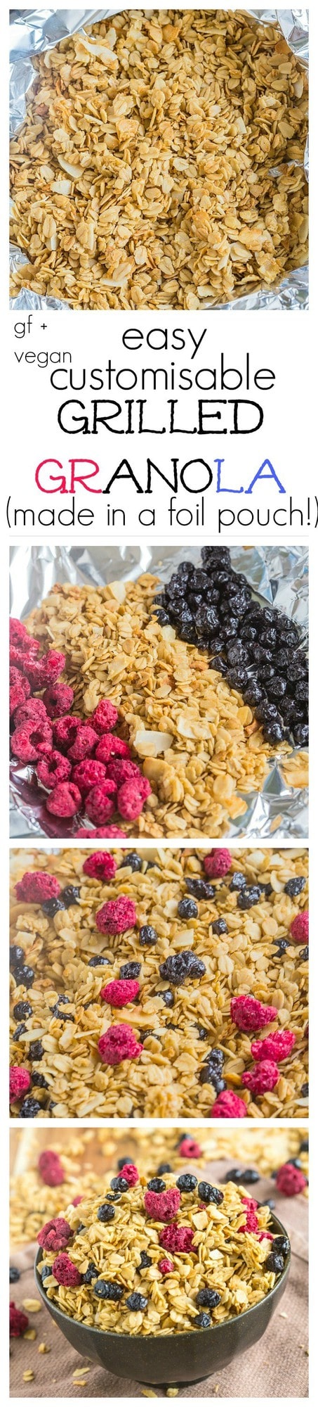 Easy (and healthy!) Grilled Granola- Customisable + can be made stovetop! Vegan, GF + Allergy friendly! @thebigmansworld - thebigmansworld.com