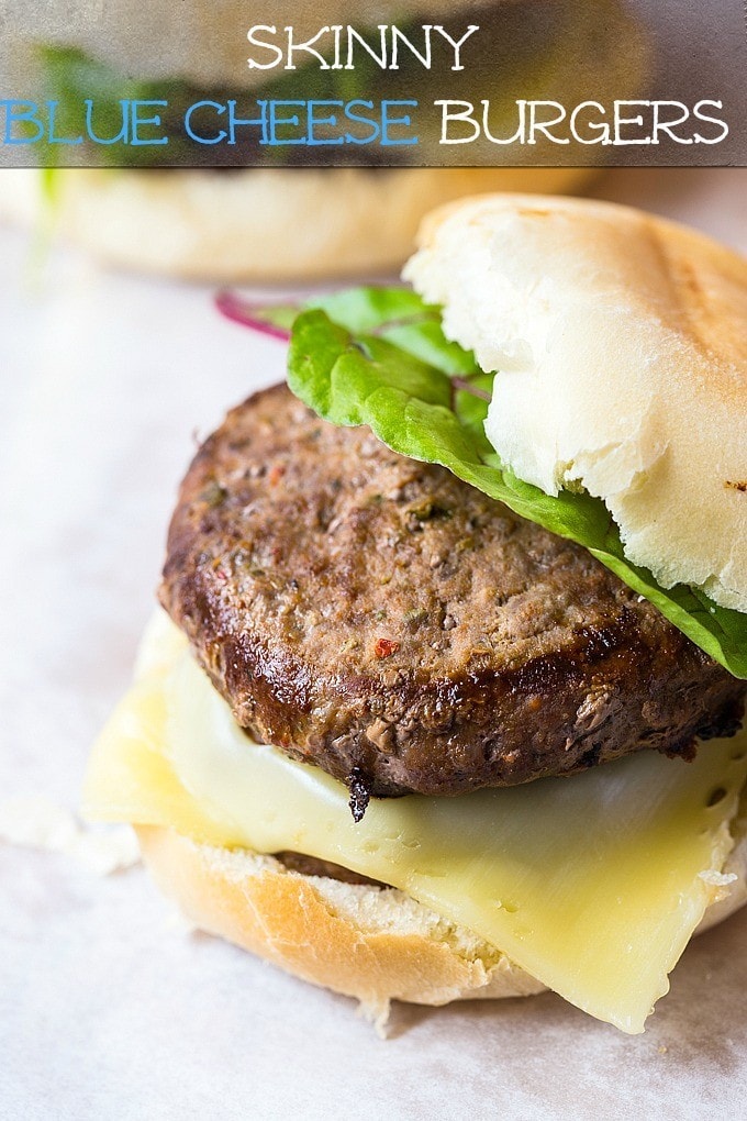 skinny blue cheese burgers