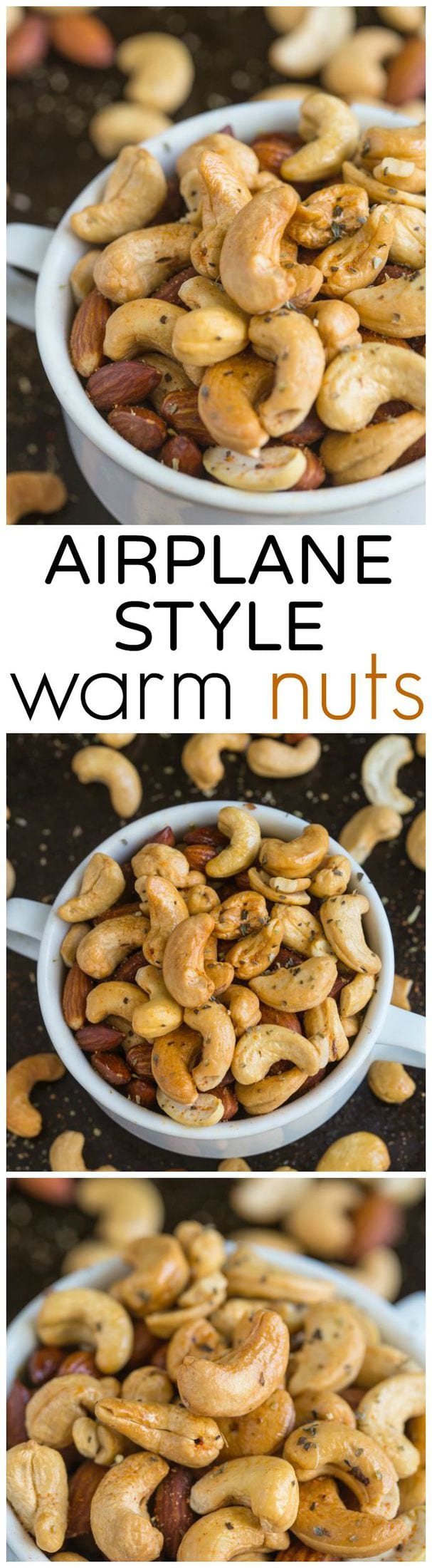 Airplane Style Warm Nuts- Tested out three ways, these nuts are a delicious appetiser or snack chock full of spices! 