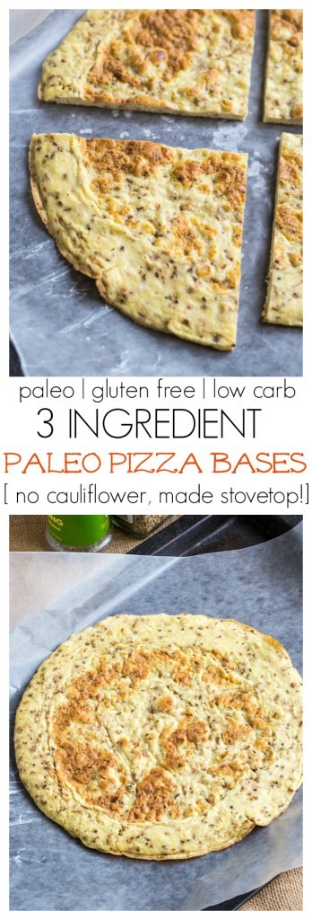 3 Ingredient Paleo Pizza Bases