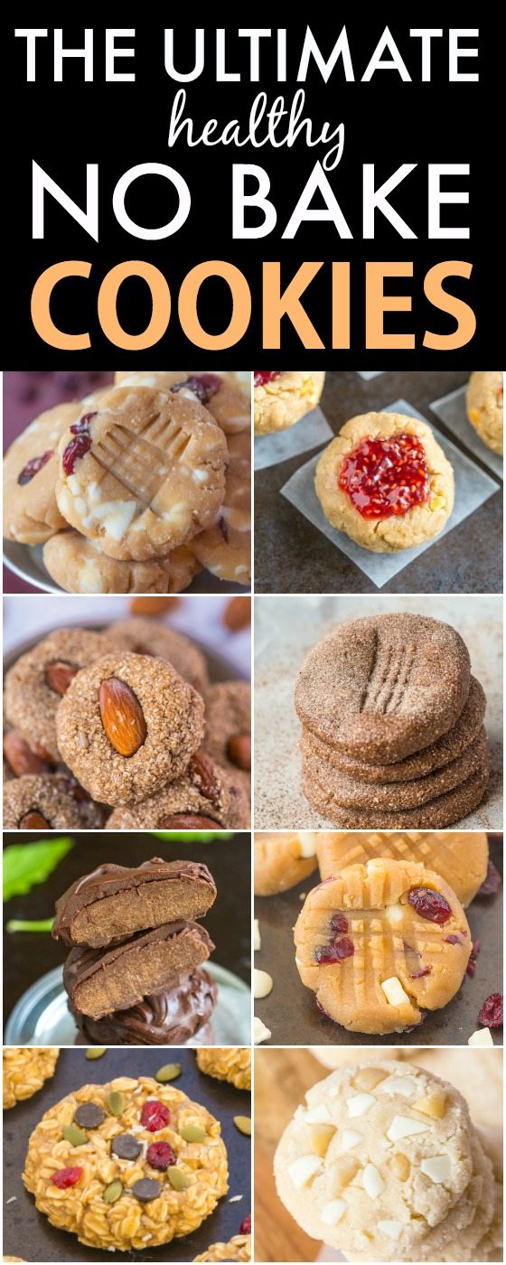 The Ultimate Healthy NO BAKE Cookies- Delicious, quick, easy and portable- Made with NO butter, oil, white flour or white sugar, they taste like dessert! {high protein, vegan, gluten free, paleo recipe options}- thebigmansworld.com