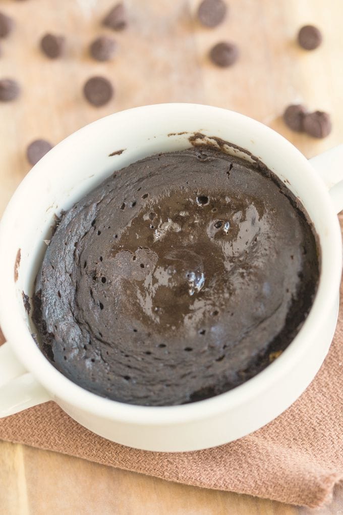 3 ingredient mug cake. 