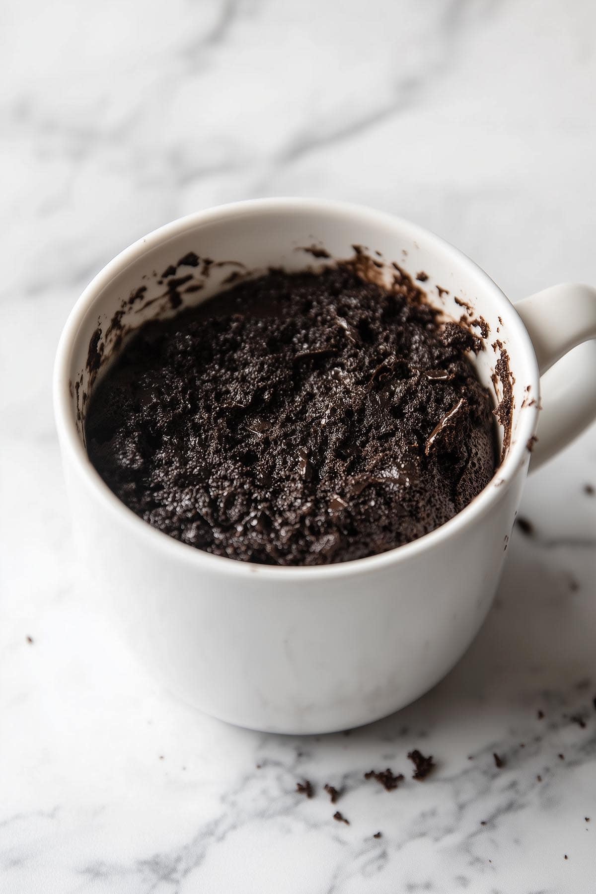 3 ingredient chocolate mug cake.