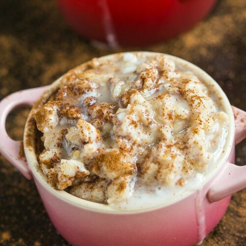 Sticky Cinnamon Roll Oatmeal (Secretly healthy!)- The Big Man's World