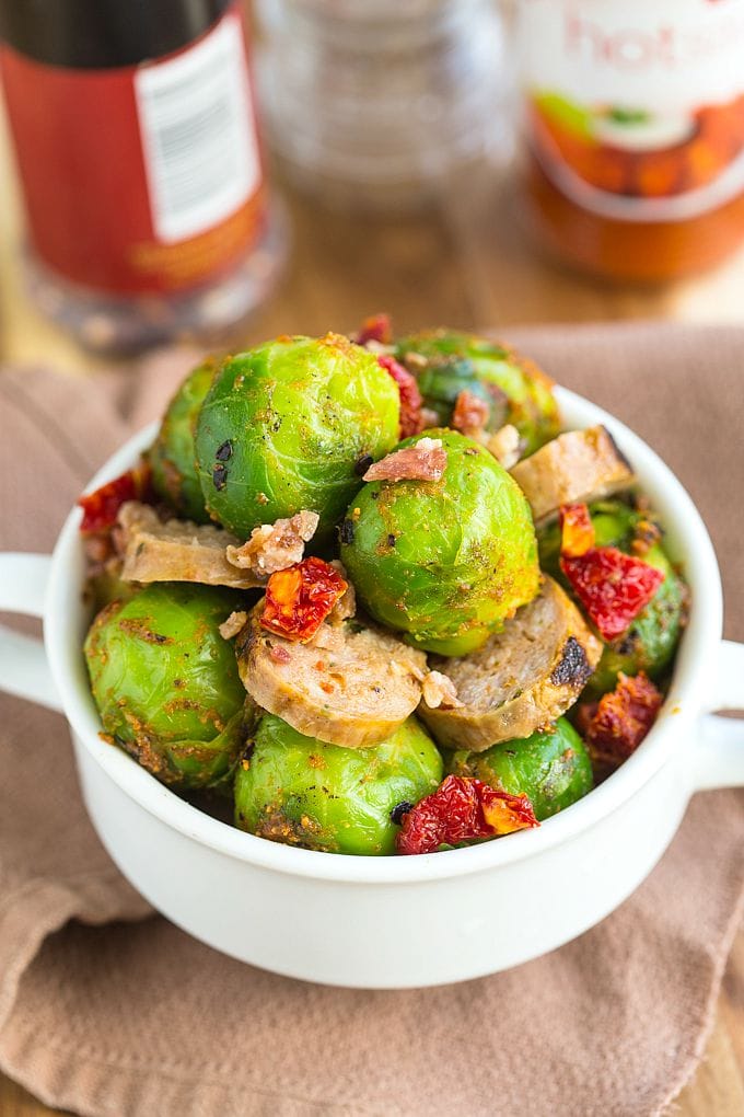 Warm Brussels Sprouts And Chorizo Salad