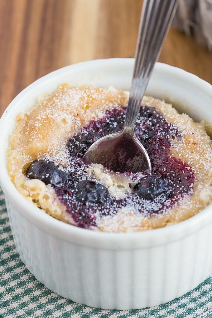 blueberry mug cake