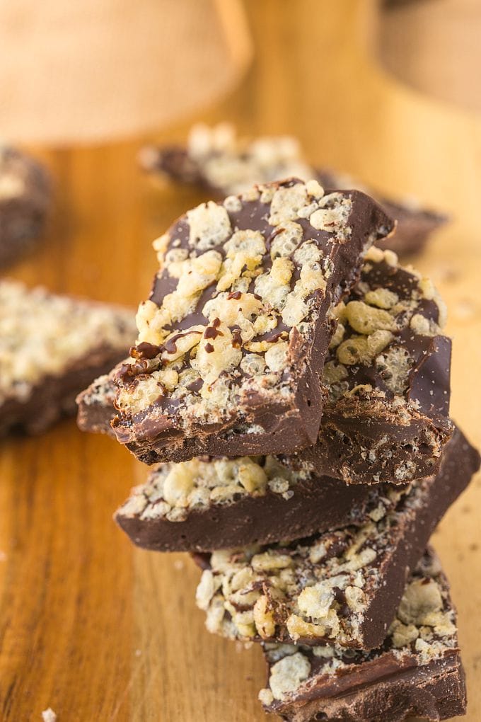 2 Ingredient Copycat Crunch Bars (Vegan, GlutenFree, SugarFree