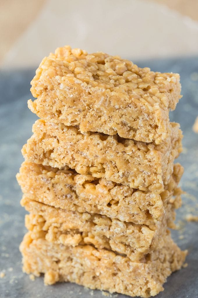 Healthy 3 Ingredient Rice Crispy Treats