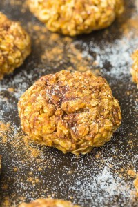 Healthy Four Ingredient Applesauce Cookies- Soft and chewy cookies which need just 4 ingredients- A delicious snack recipe which takes minutes! {gluten-free, vegan, refined sugar-free} - thebigmansworld.com