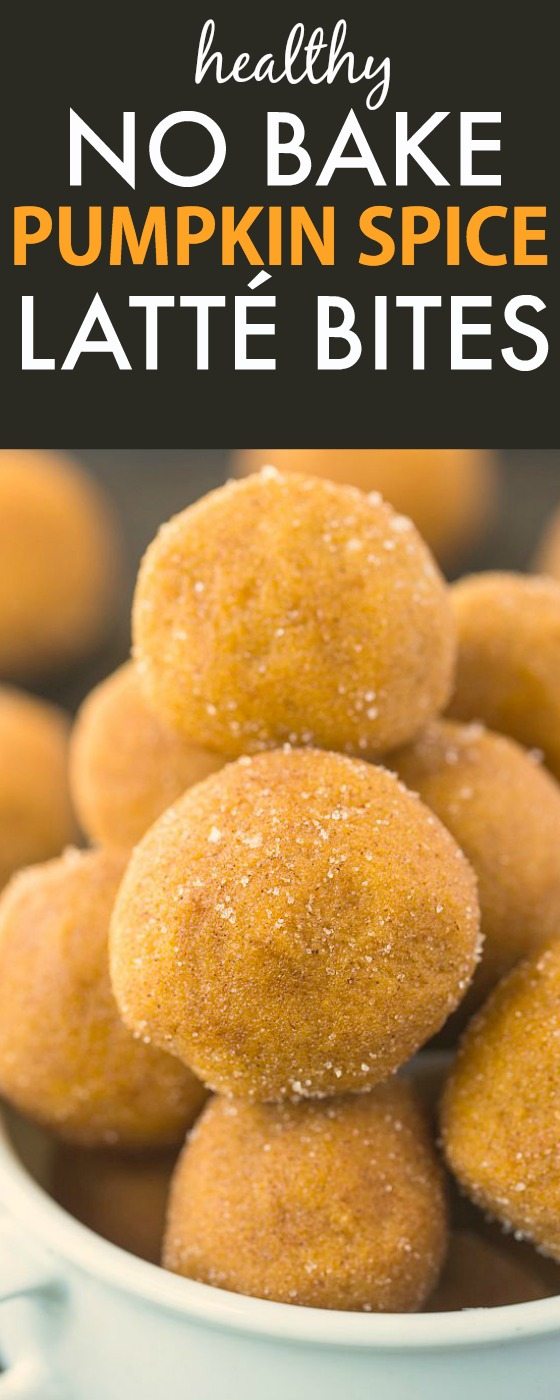 no bake pumpkin spice latte bites (paleo, vegan, gluten free)