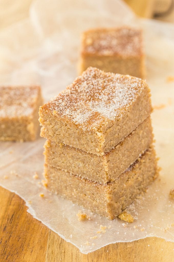 Healthy No Bake Applesauce Brownies with just THREE ingredients- So delicious, quick, low in fat and easy, it will be your go-to snack or treat recipe! {vegan, gluten-free, paleo}