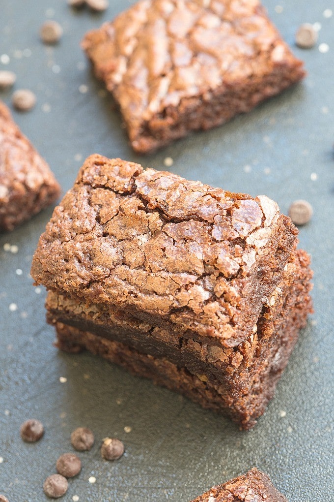 Four Ingredient Flourless Protein Brownies