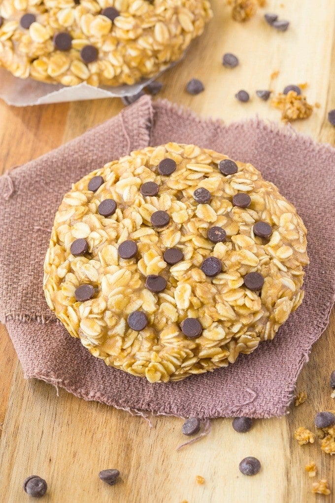 Healthy No Bake Giant Cookie for ONE recipe