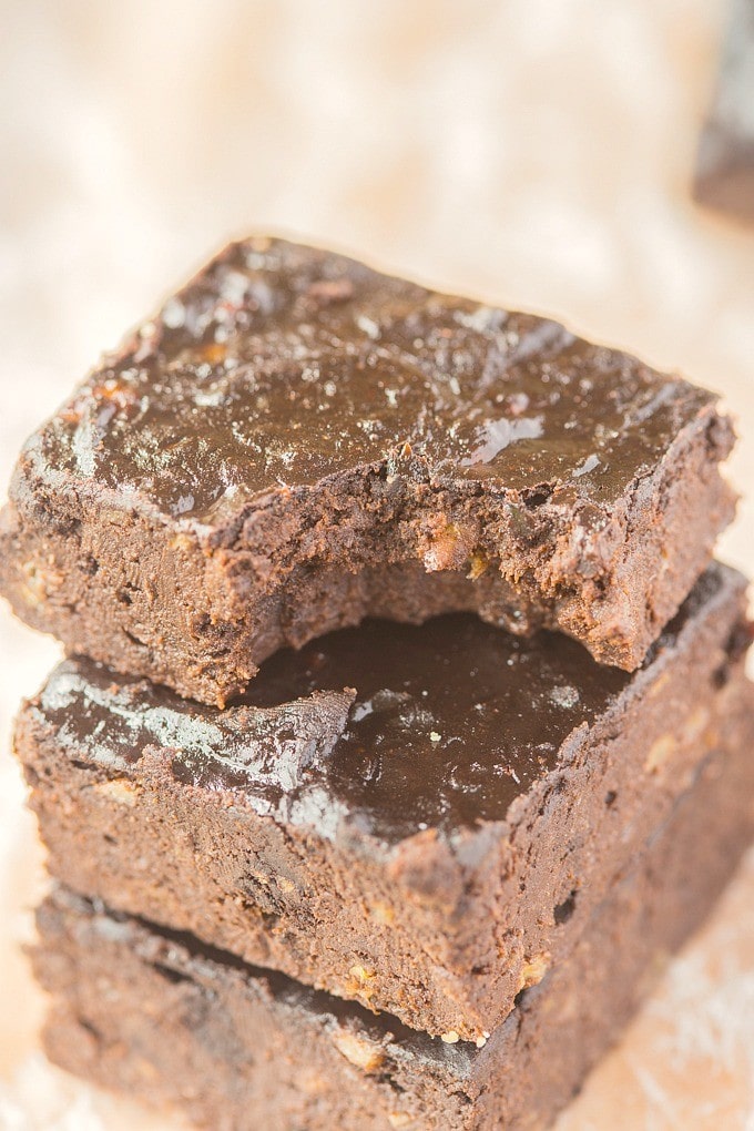 Healthy Three Ingredient Flourless Brownies