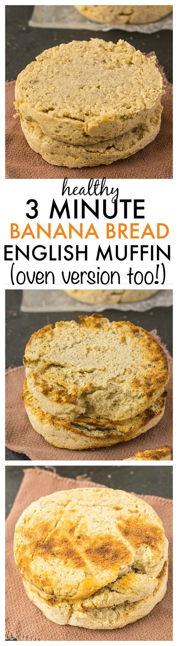 Microwave Banana Bread English Muffin