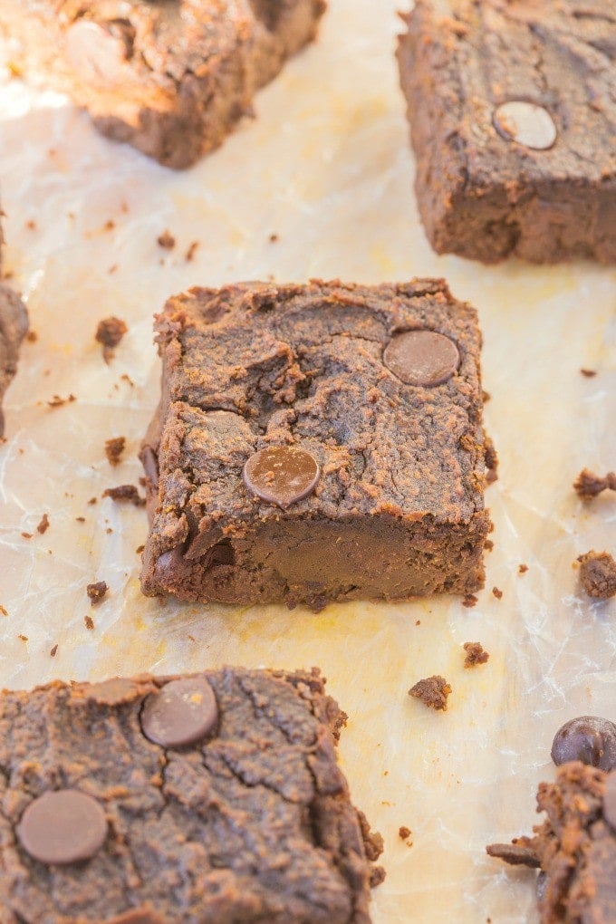 Healthy 4 Ingredient Flourless Sweet Potato Brownies