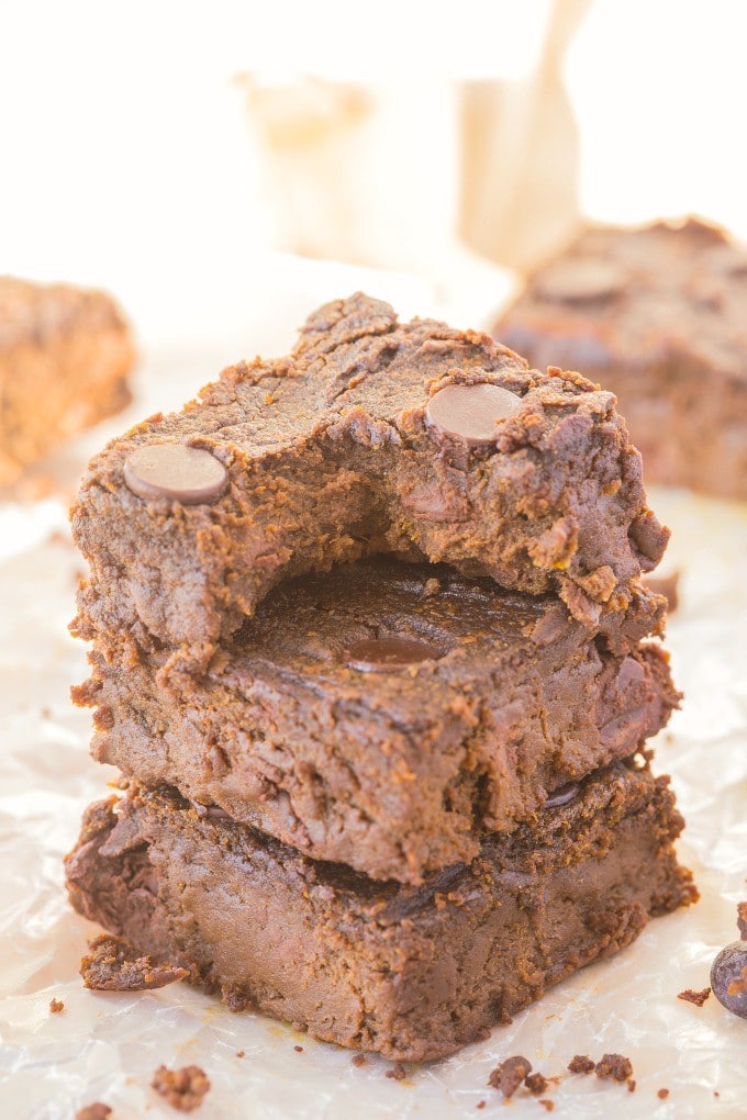 Healthy 4 Ingredient Flourless Sweet Potato Brownies