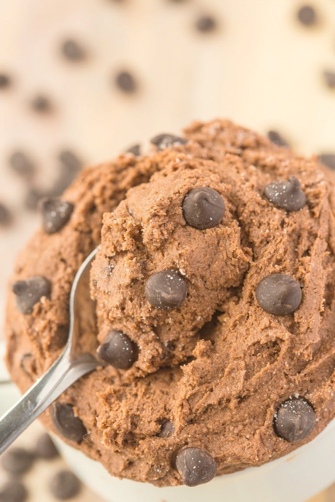 Healthy Brownie Batter Dip For One