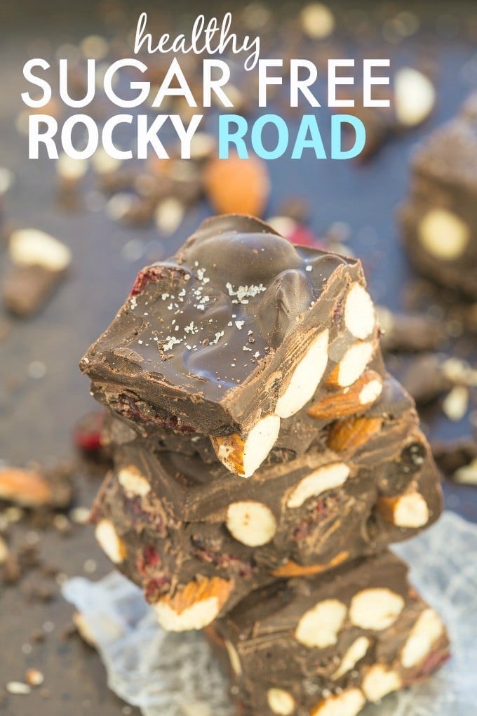 healthy sugar free rocky road