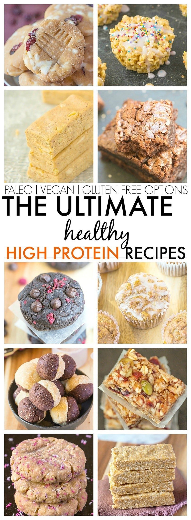 The Ultimate Healthy High Protein Recipes which taste anything but- Quick, easy and delicious! {vegan, gluten free, paleo and sugar free options}
