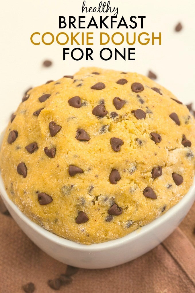 healthy edible breakfast cookie dough for one