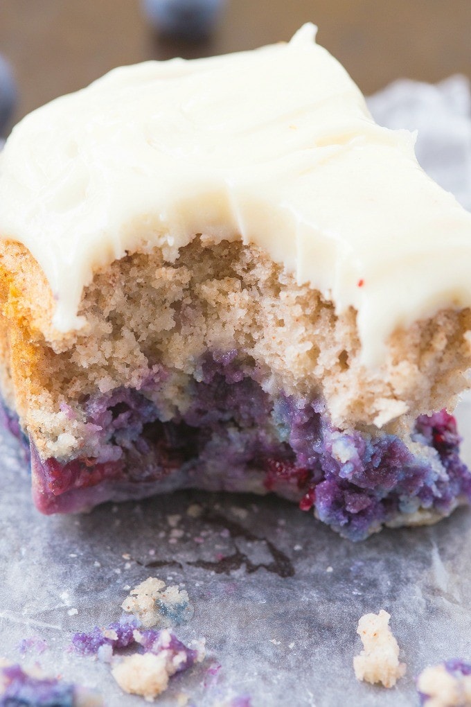 Healthy Flourless Blueberry Breakfast Cake